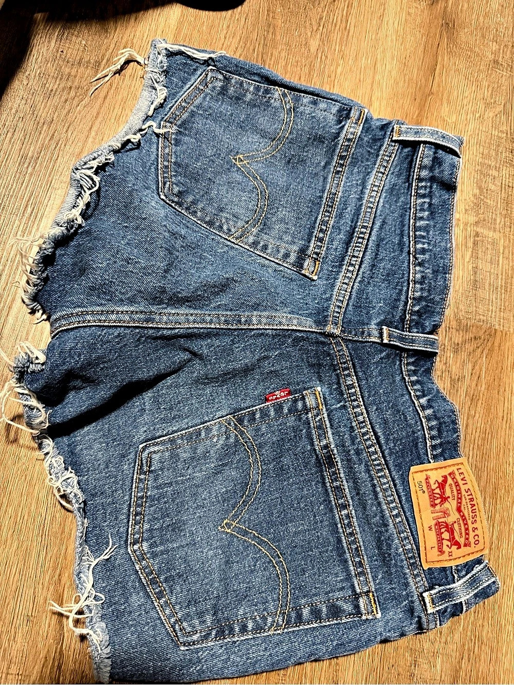 Levi's 501 Denim Jean Shorts Waist 30 Blue